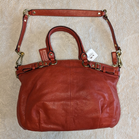 Coach Lindsey Satchel NWT Persimmon orange color. - Picture 10 of 12